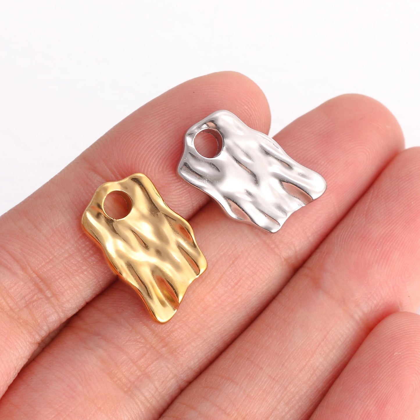 Stainless Steel Water Ripple Pendant