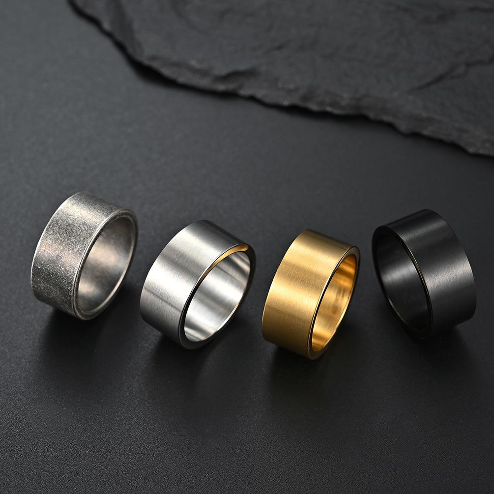Chain Bracelet Matte Stainless Steel Blank Ring