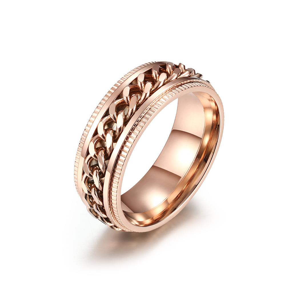 Stainless Steel Toothed Chain Spinner Ring