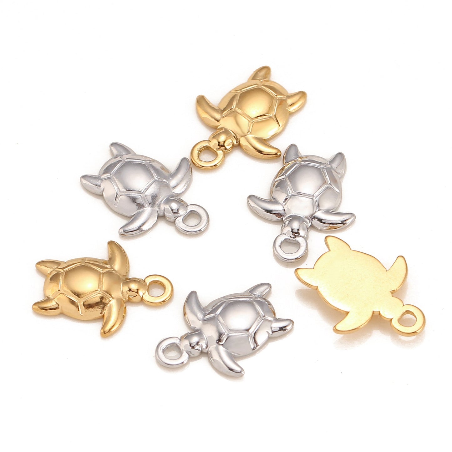 Stainless Steel Little Turtle Pendant