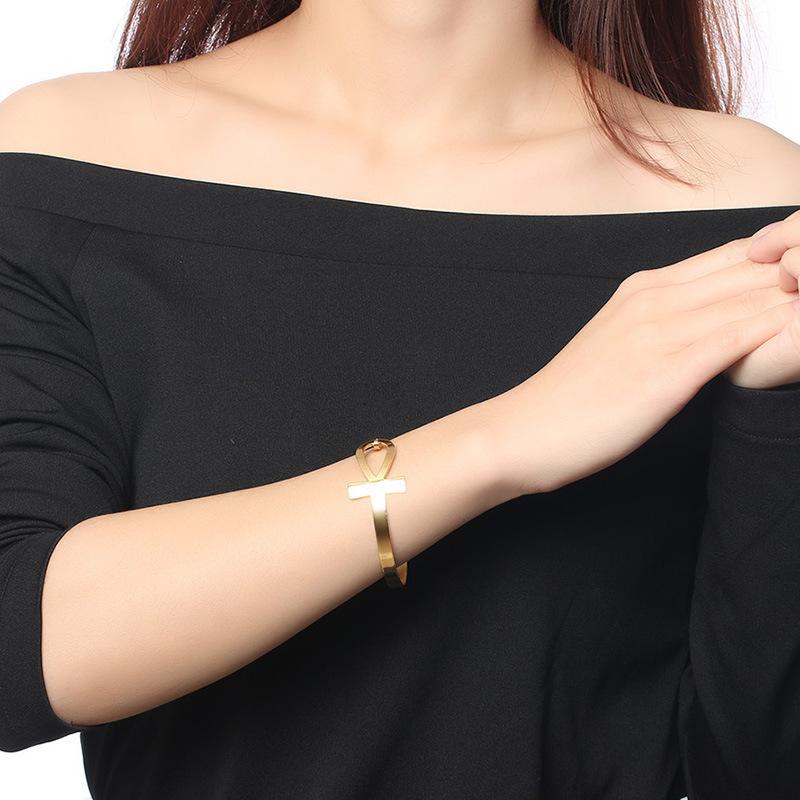 Stainless Steel Cross Blank Bracelet