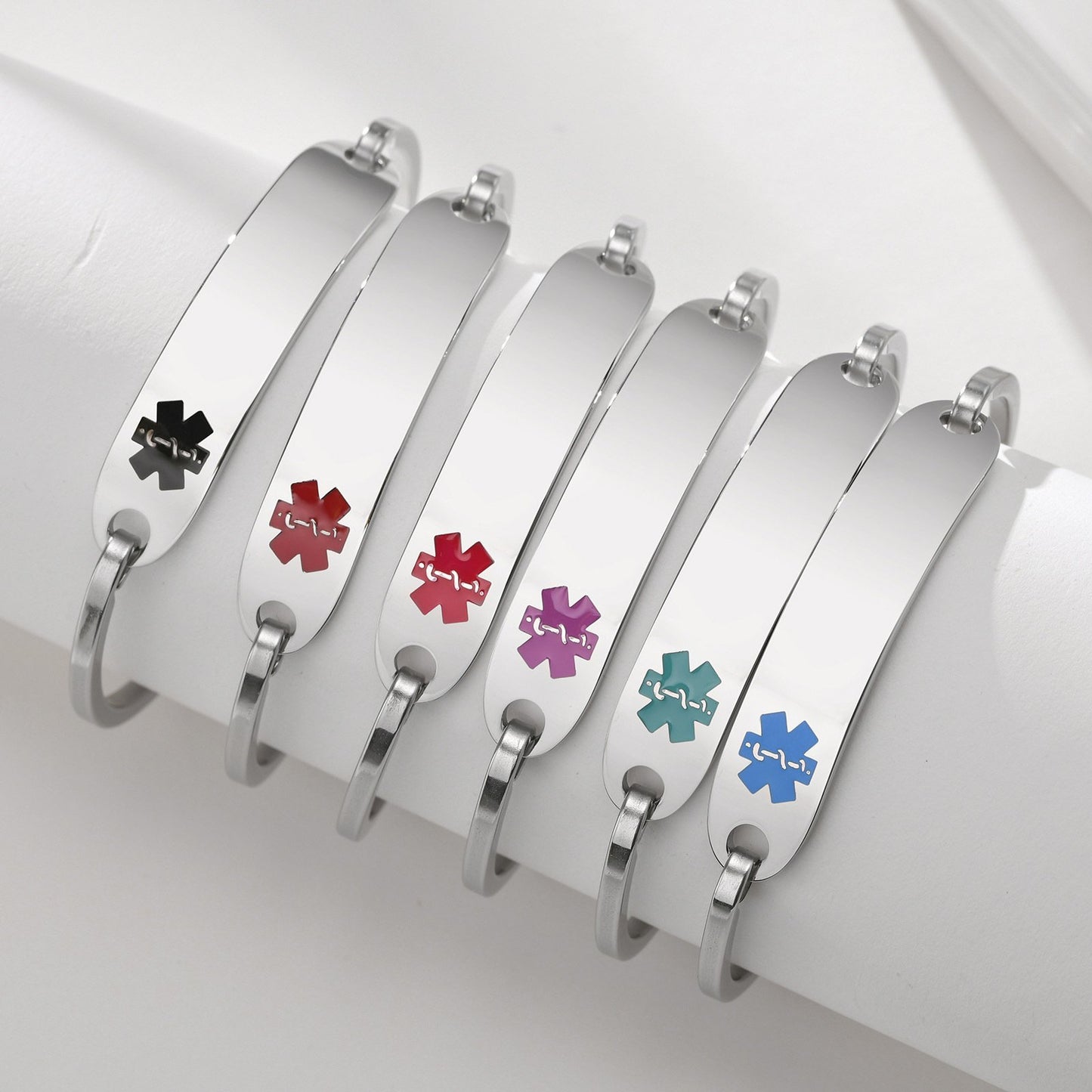 Stainless Steel Medical ID Blank Bangle