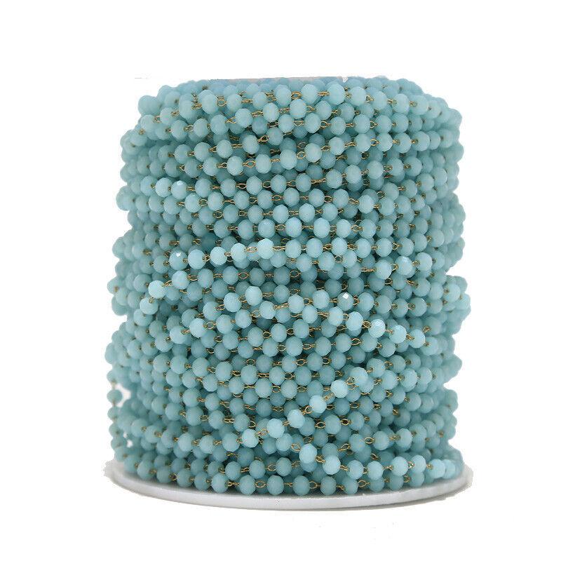 3.5mm Stainless Steel Glasses Bead Chain - By the Meter