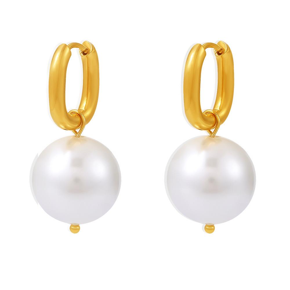 Imitation Pearl Drop Earrings