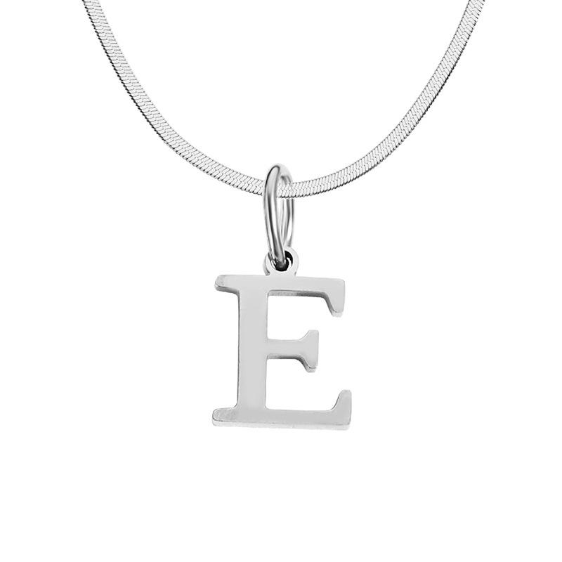 Stainless Steel Snake Chain Letter Choker