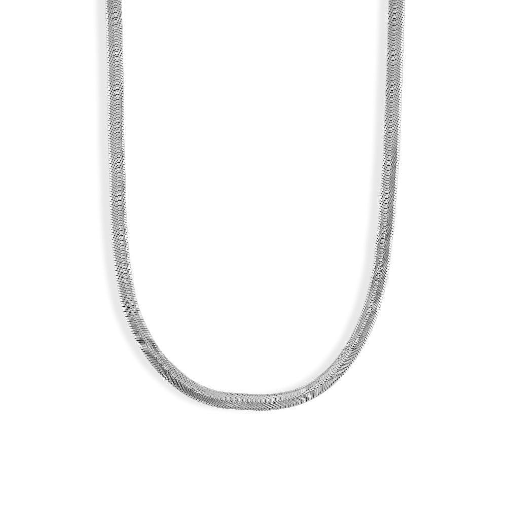 Stainless Steel Flat Snake Chain