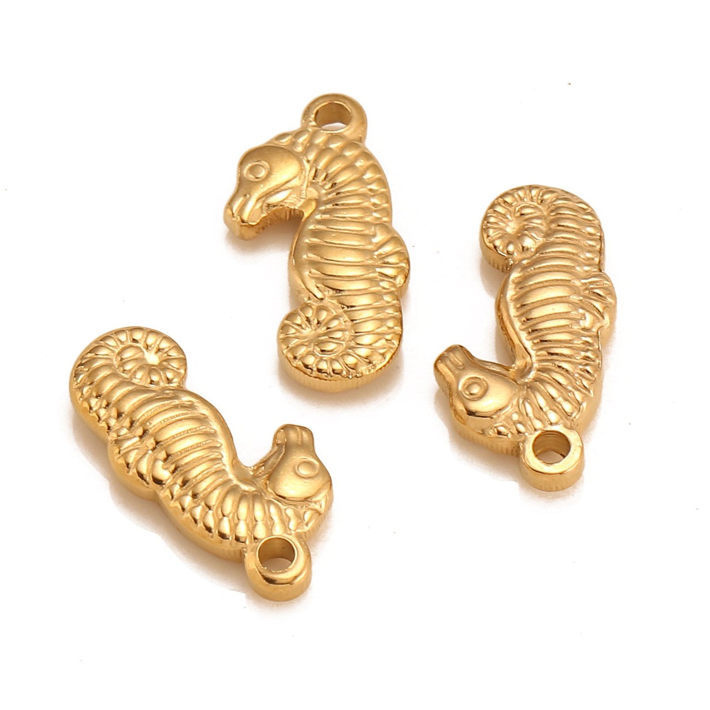 Pendentif hippocampe en acier inoxydable