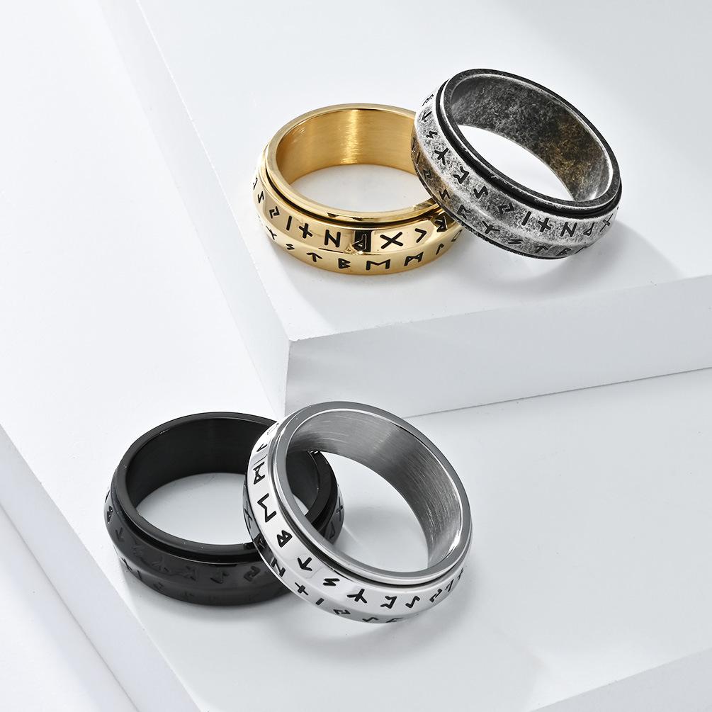 Viking Stainless Steel Spinner Ring