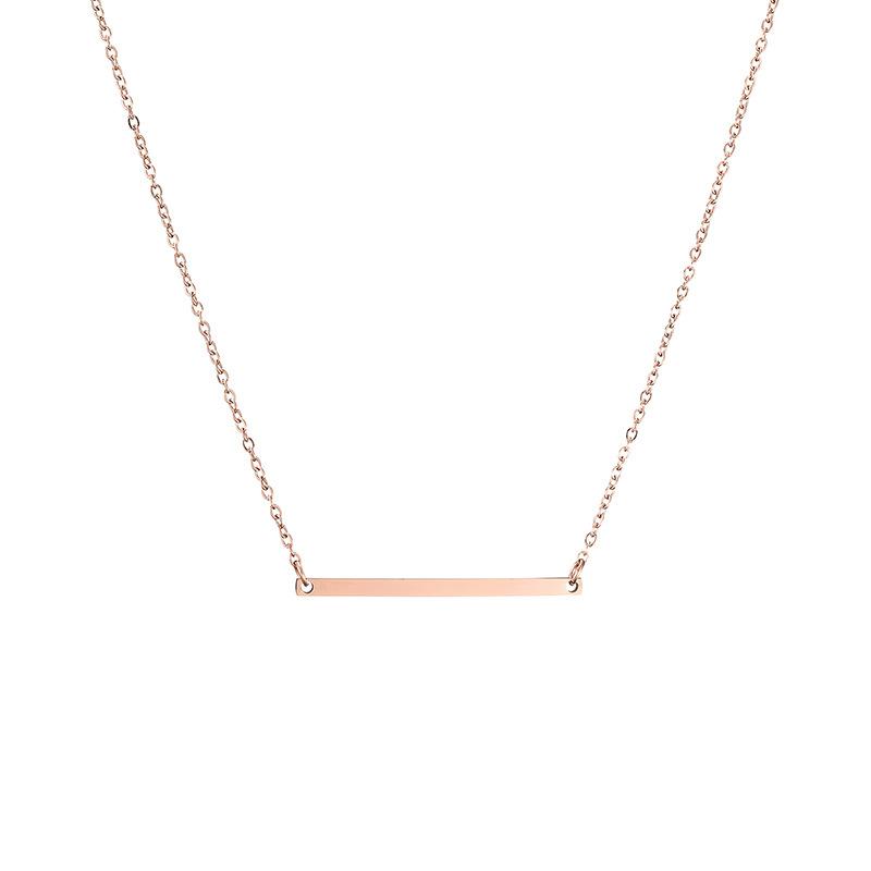 Stainless Steel Bar Blank Necklace