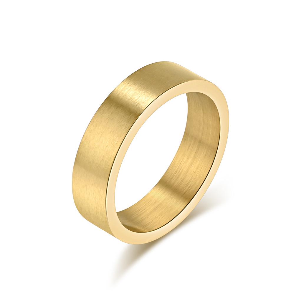 6mm Matte Stainless Steel Blank Ring