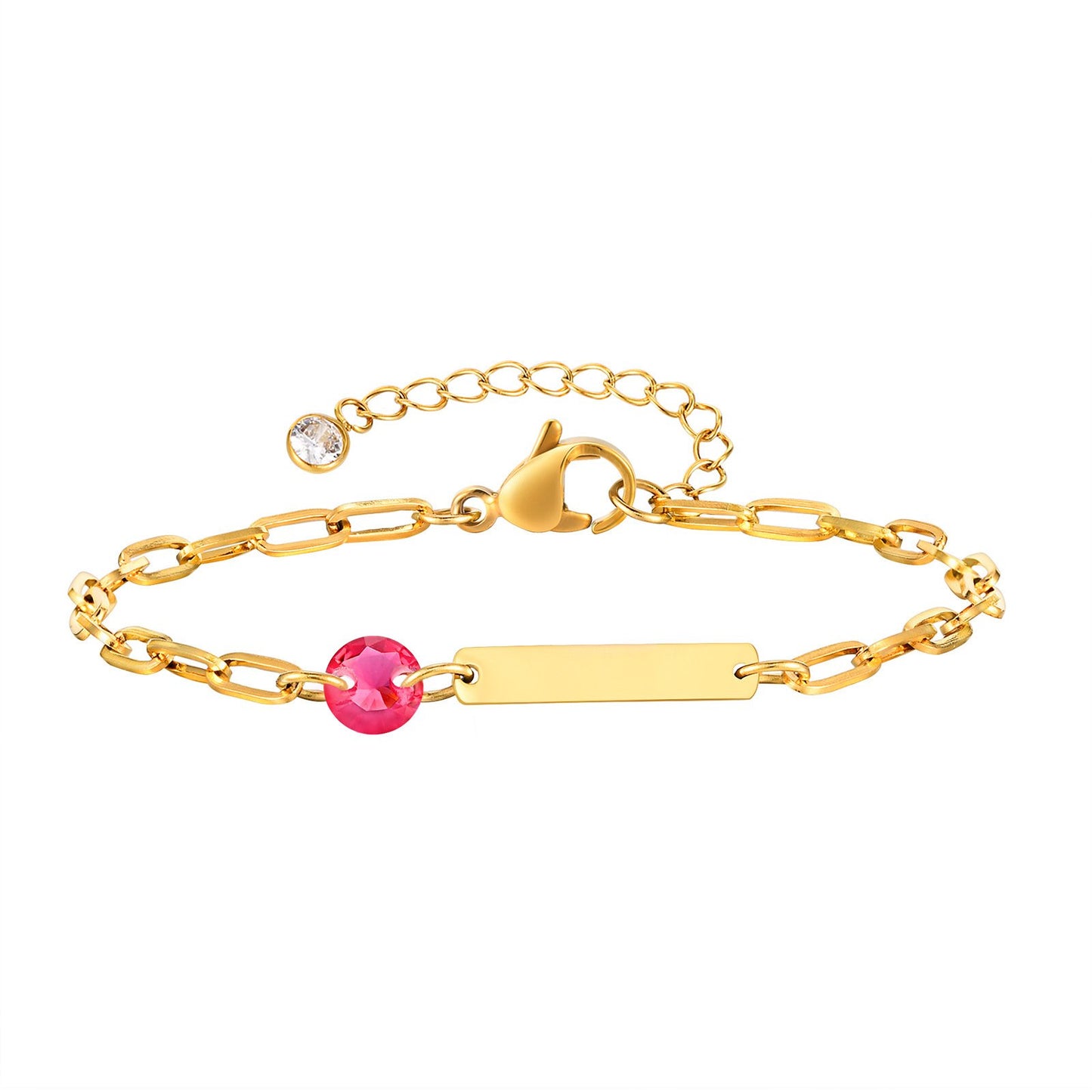 Stainless Steel Square Bar Blank Bracelet