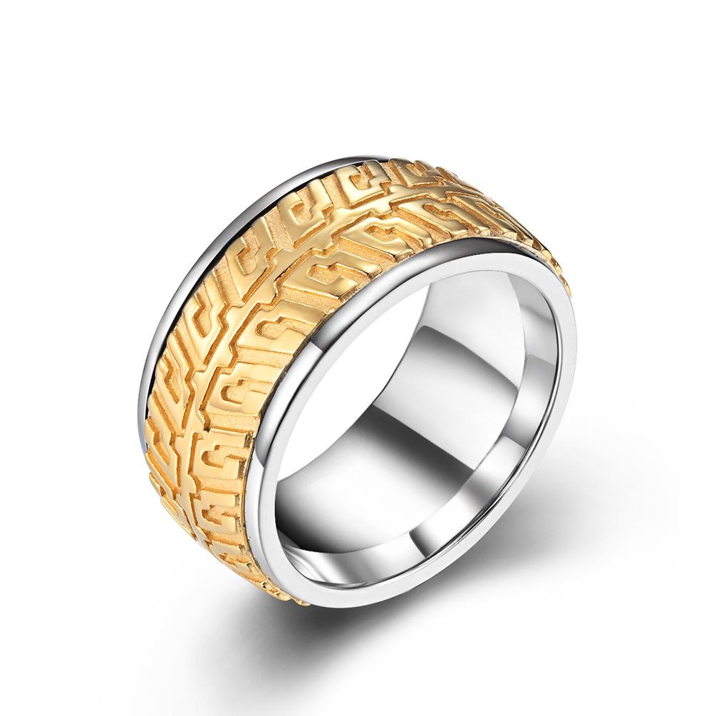 Tire Mark Stainless Steel Spinner Ring