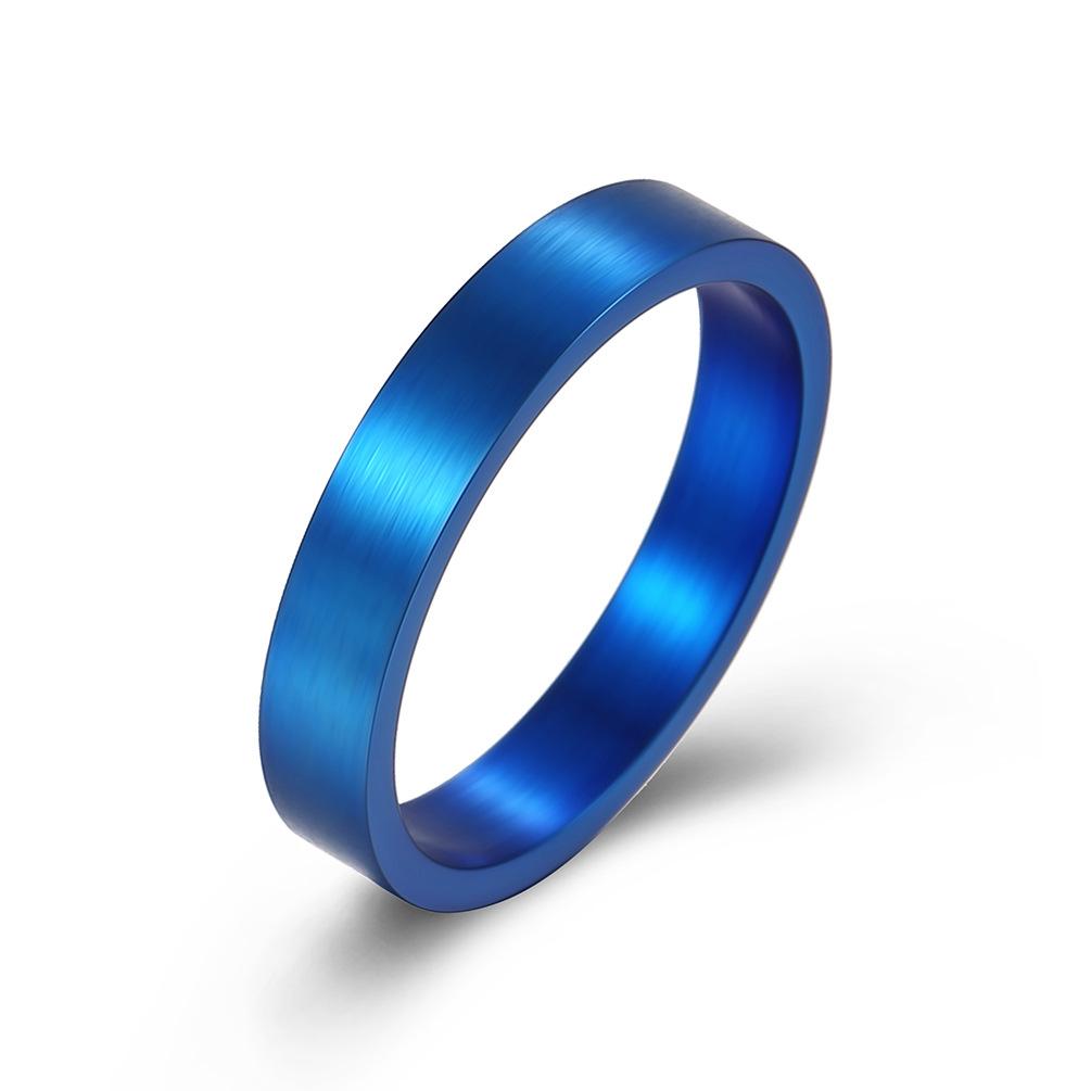 Flat Stacking Stainless Steel Couple Ring