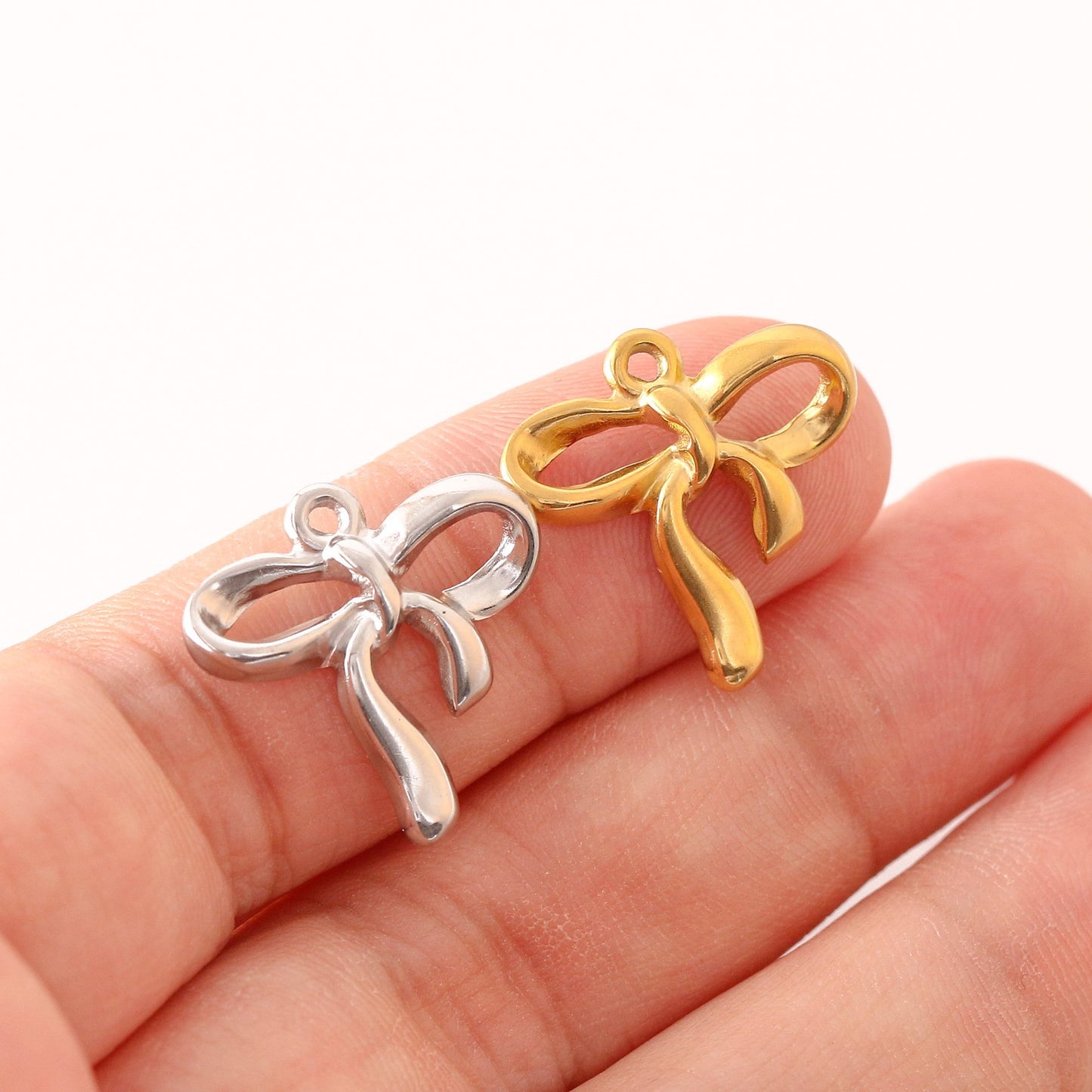 Bow Stainless Steel Pendant