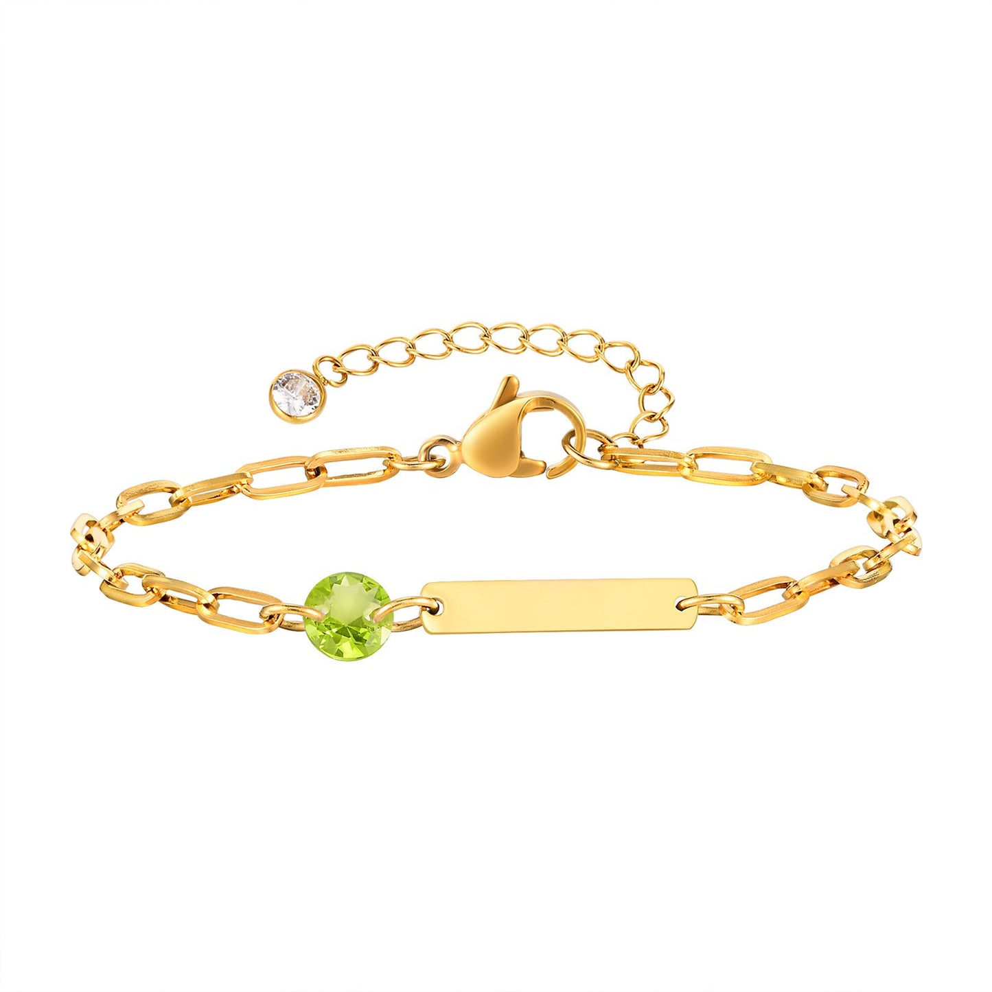 Stainless Steel Square Bar Blank Bracelet