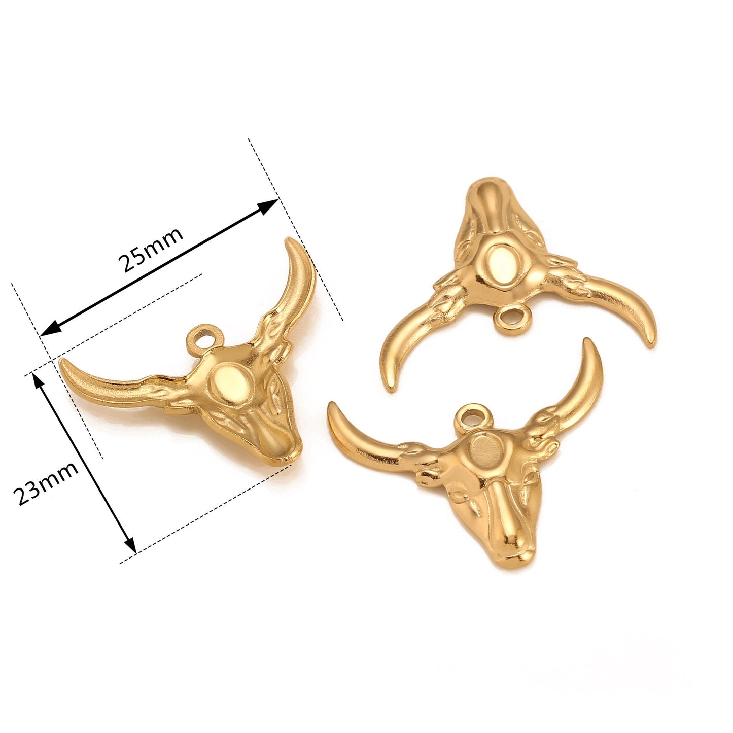 Bull Head Stainless Steel Pendant