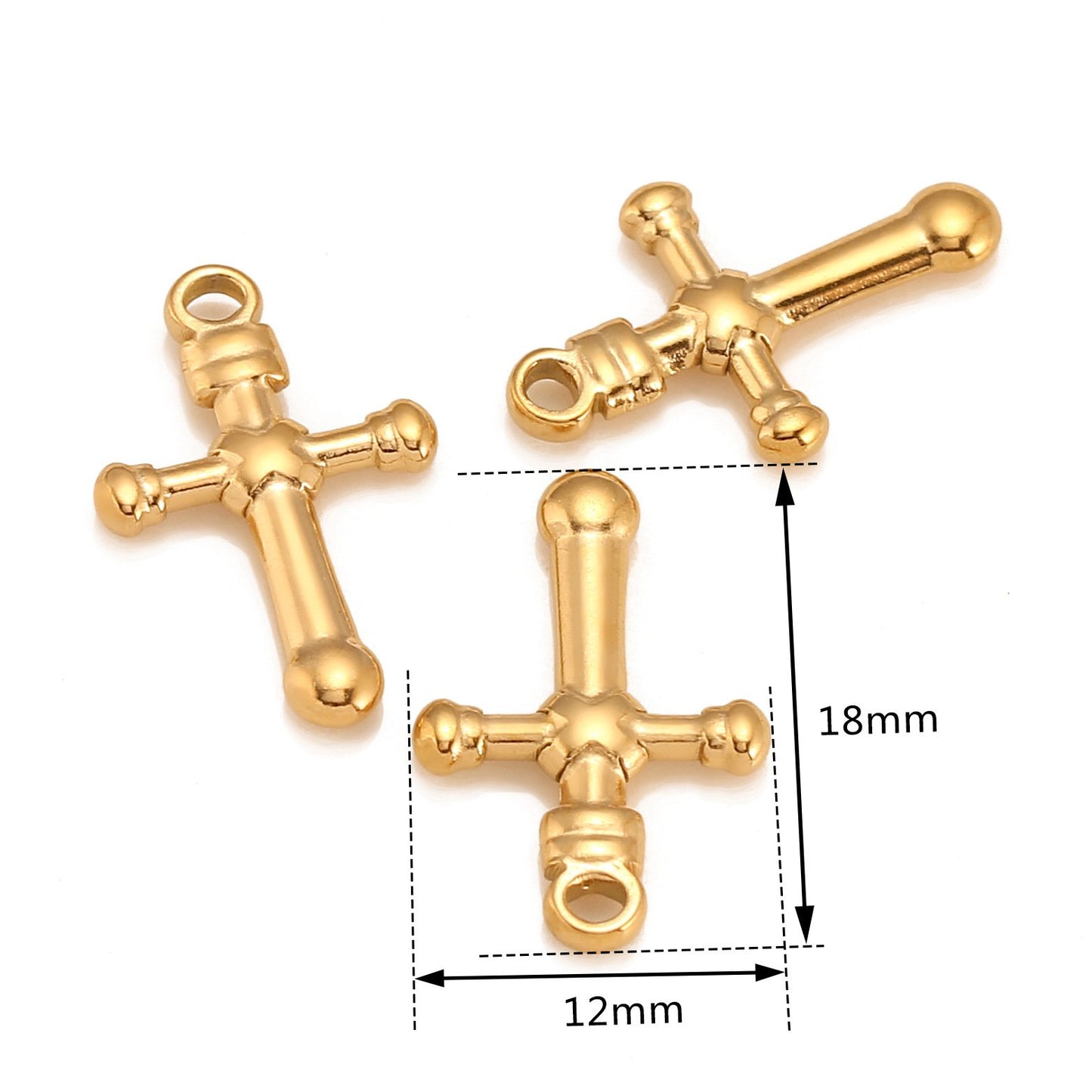 Stainless Steel Creative Cross Pendant
