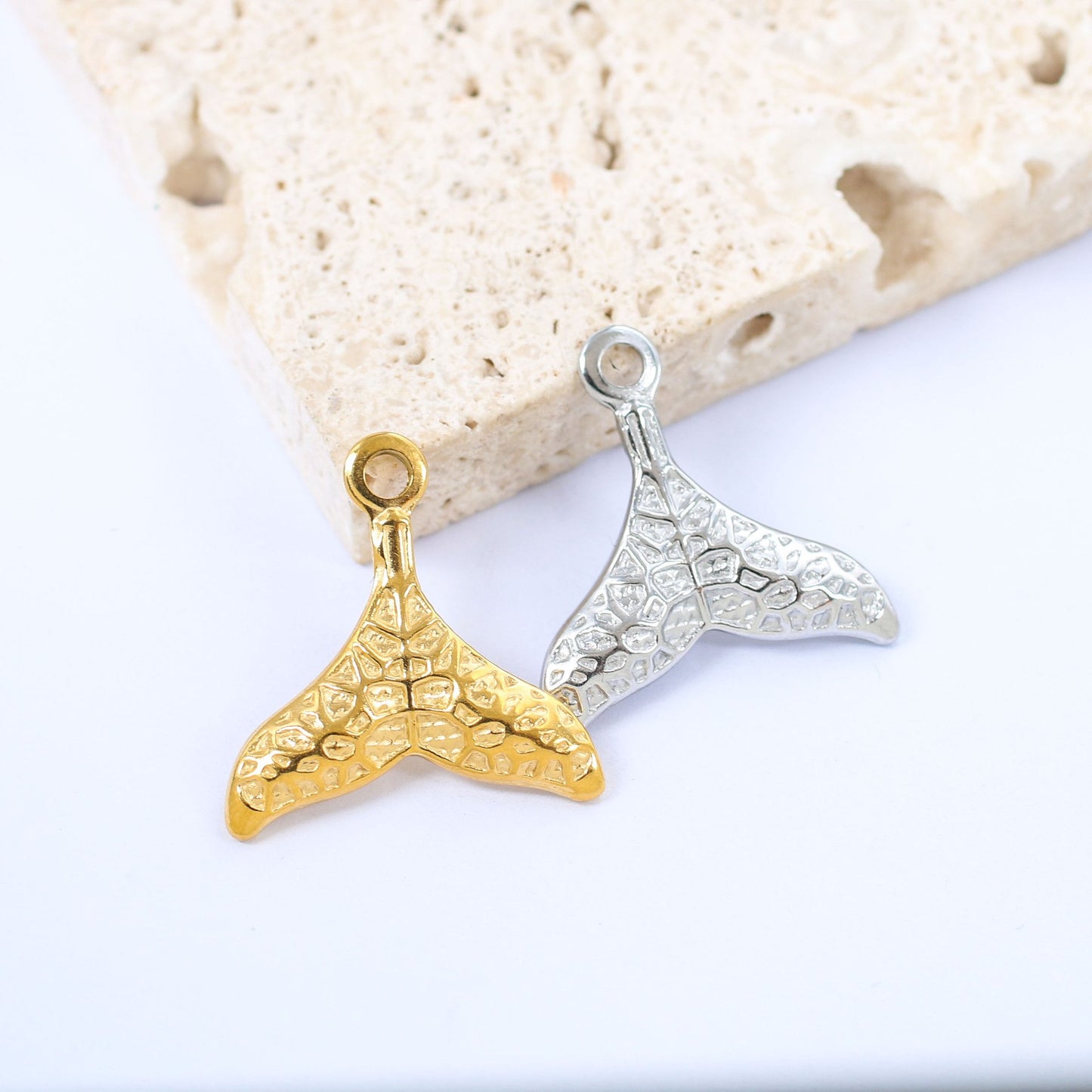 Stainless Steel Mermaid Fishtail Pendant