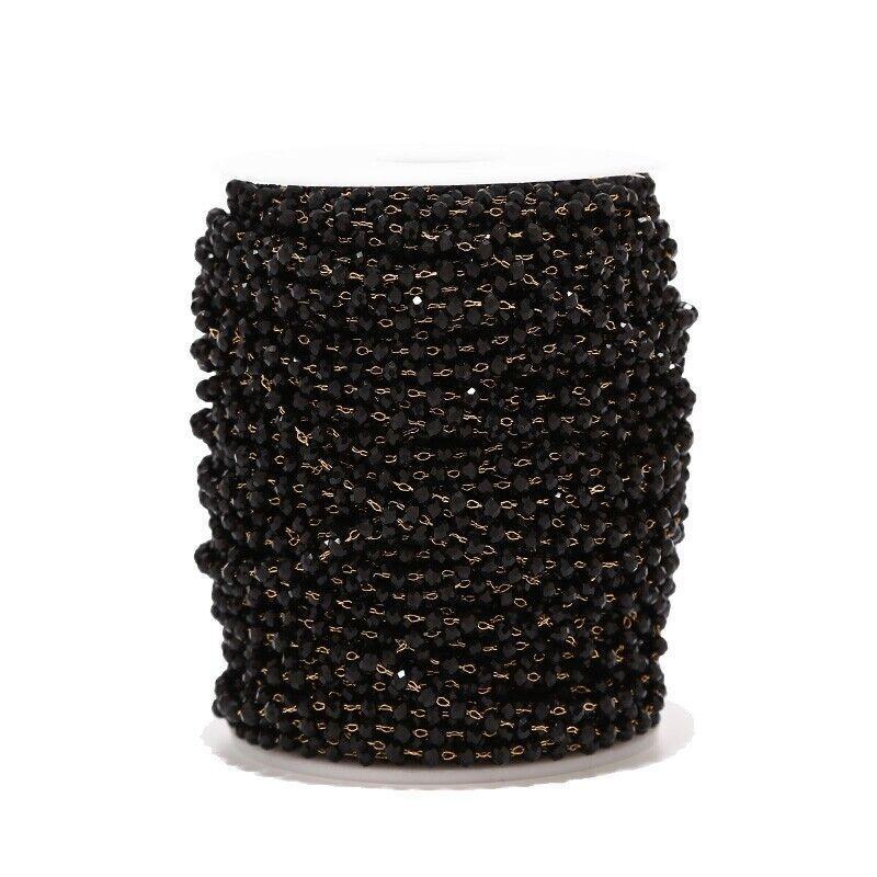 3.5mm Stainless Steel Glasses Bead Chain - By the Meter