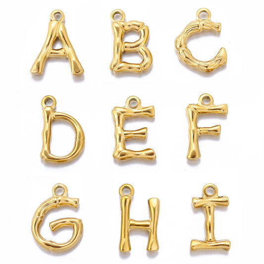 26 English Letters Stainless Steel Pendant