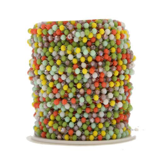 3.5mm Stainless Steel Glasses Bead Chain - By the Meter