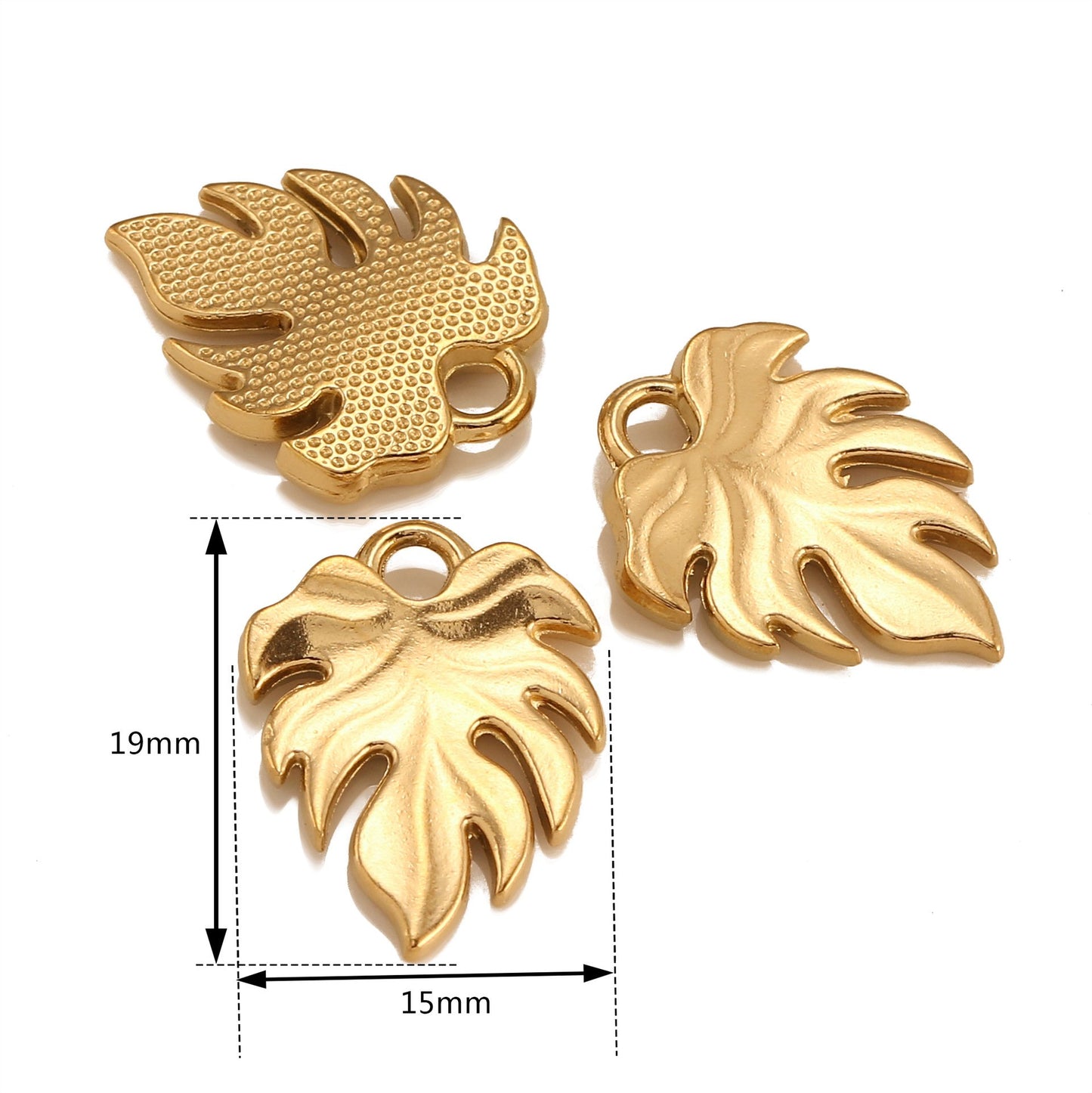 Stainless Steel Leaf Pendant