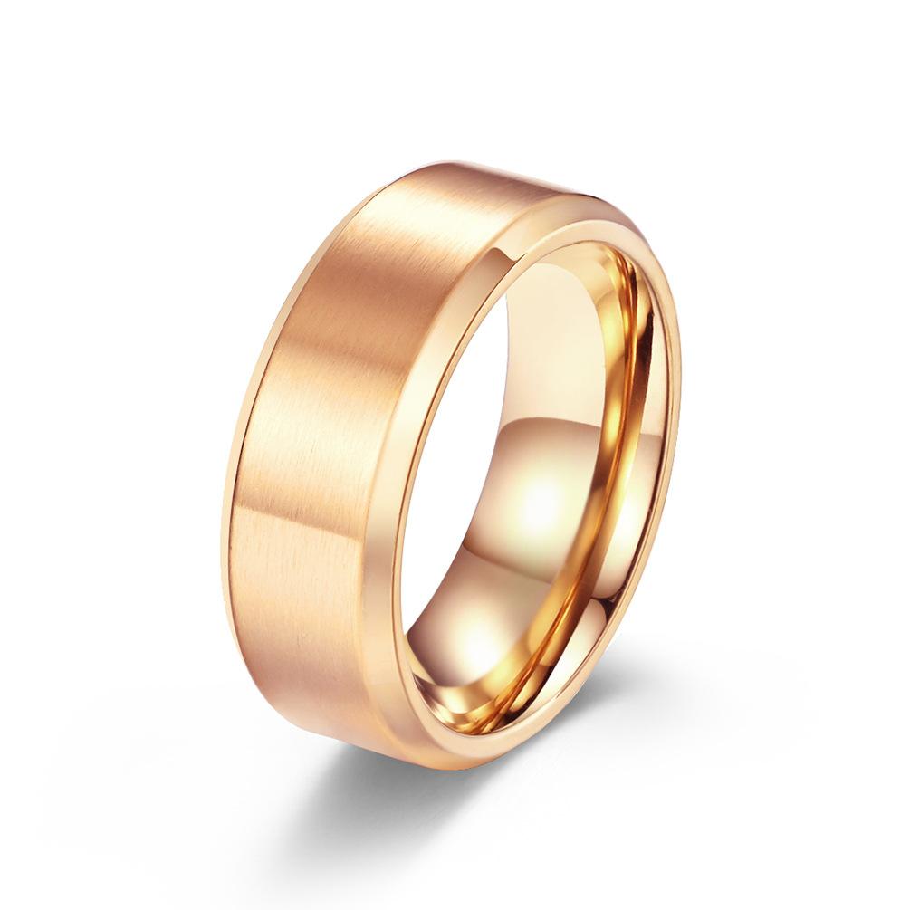 Polished Bend Inward Stainless Steel Blank Ring