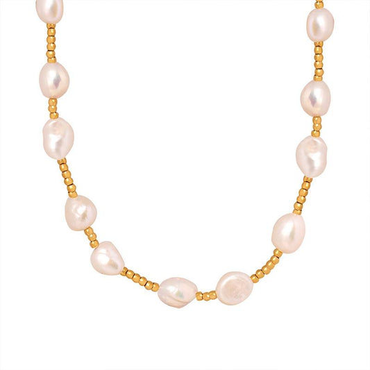 Separated Freshwater Pearl Necklace