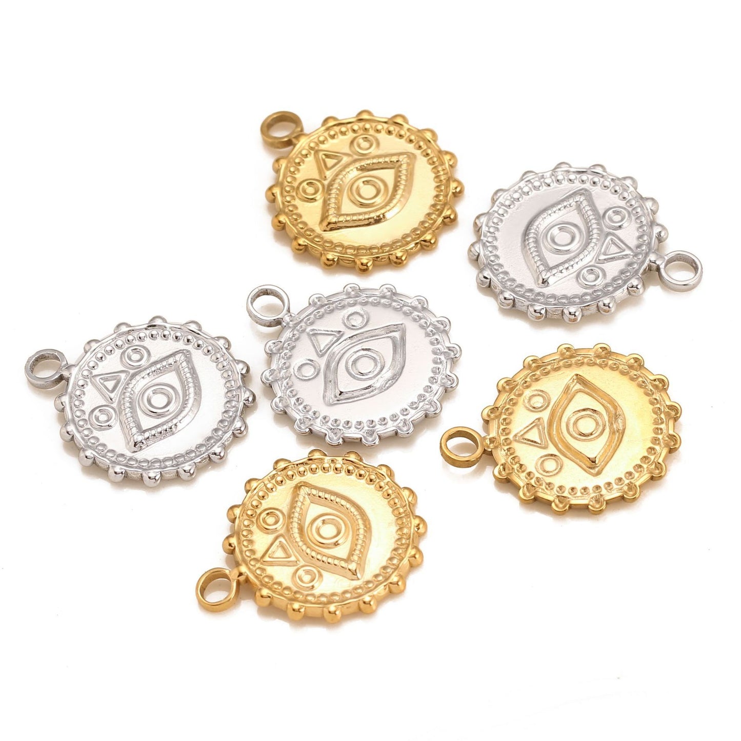Stainless Steel Devil's Eye Pendant