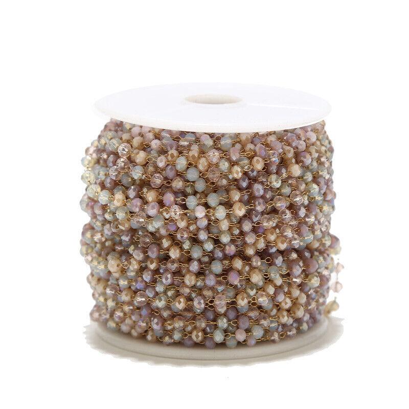 3.5mm Stainless Steel Glasses Bead Chain - By the Meter