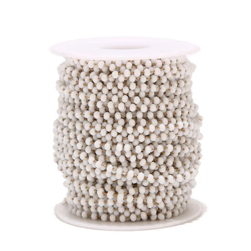 3.5mm Stainless Steel Glasses Bead Chain - By the Meter