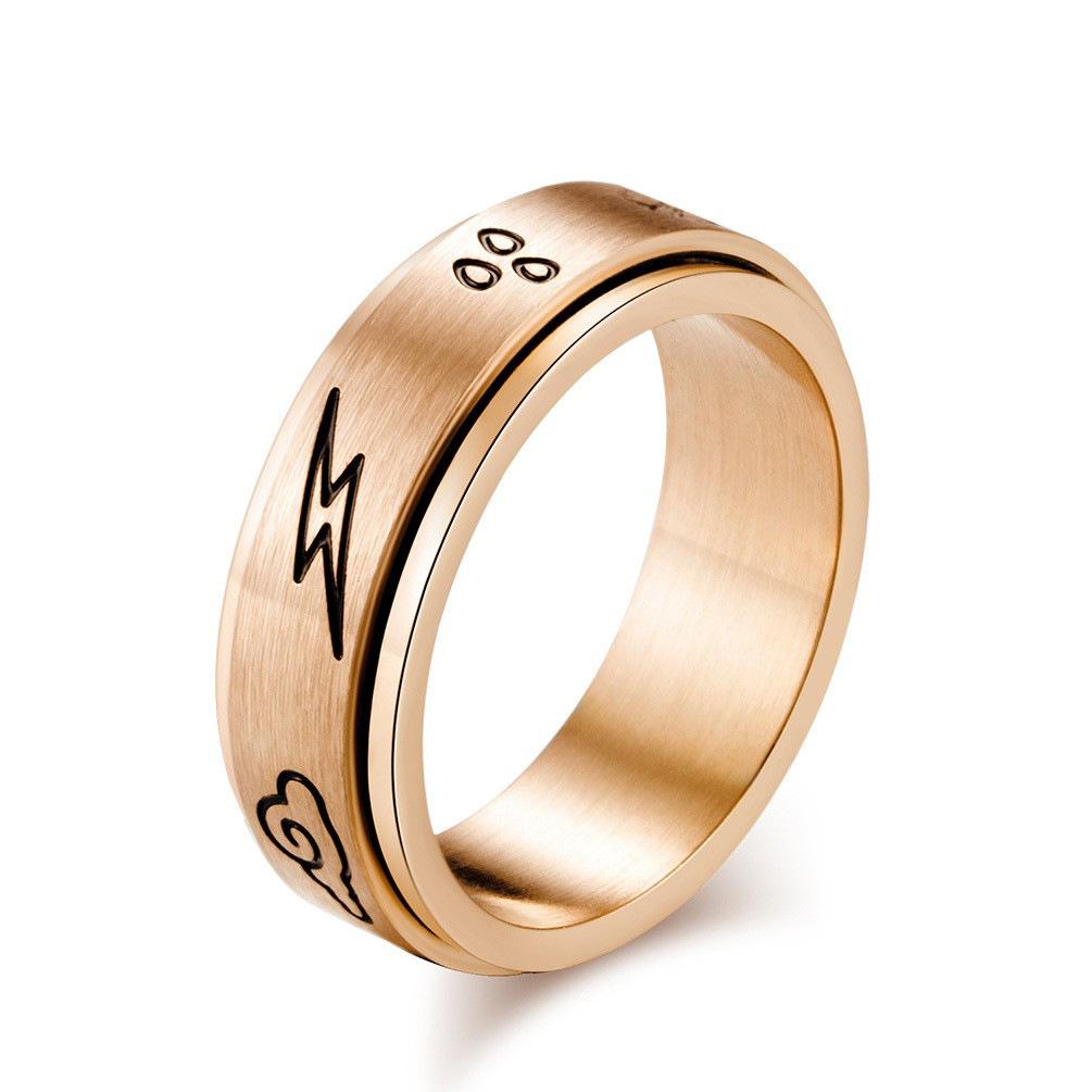 Weather Pattern Spinner Stainless Steel Ring