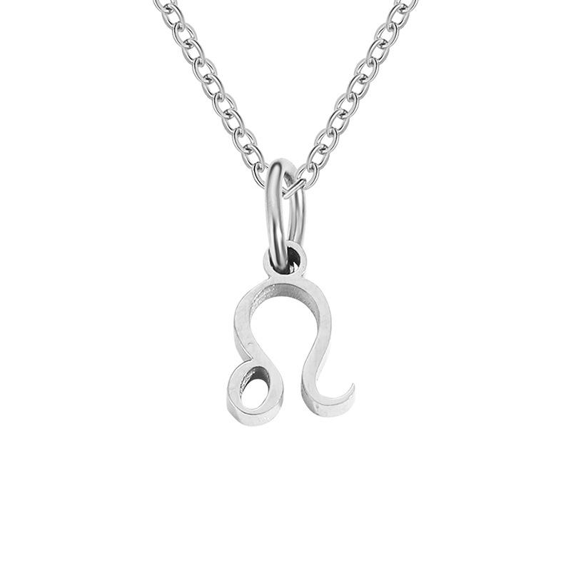 Stainless Steel Zodiac Cable Chain Classic Necklace