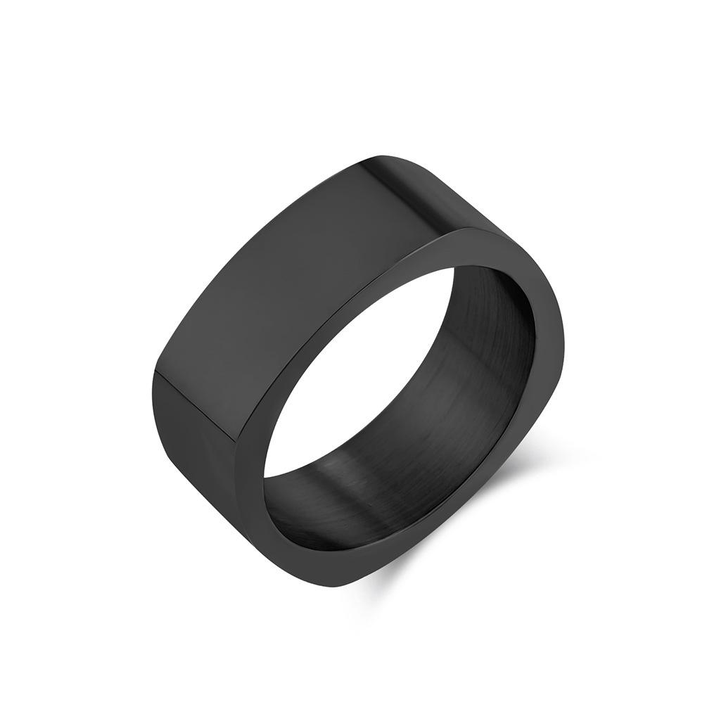 Square Stainless Steel Blank Ring