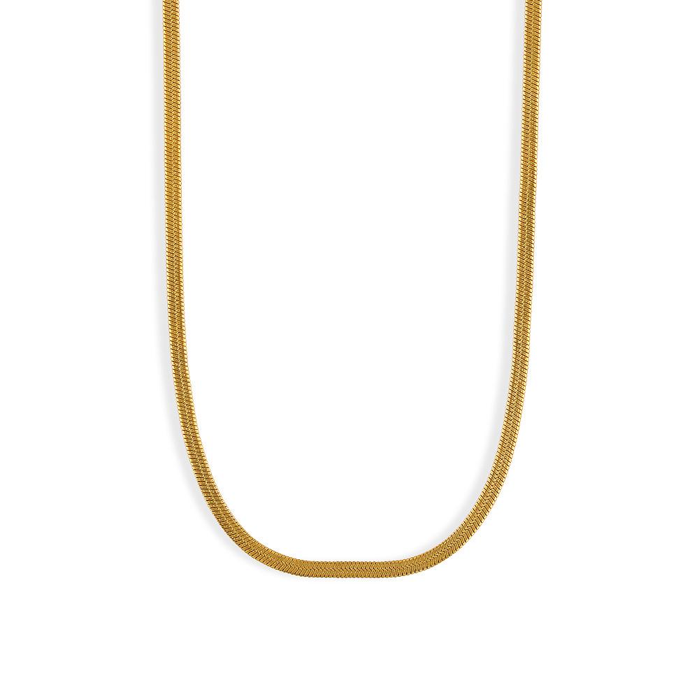 Stainless Steel Flat Snake Chain