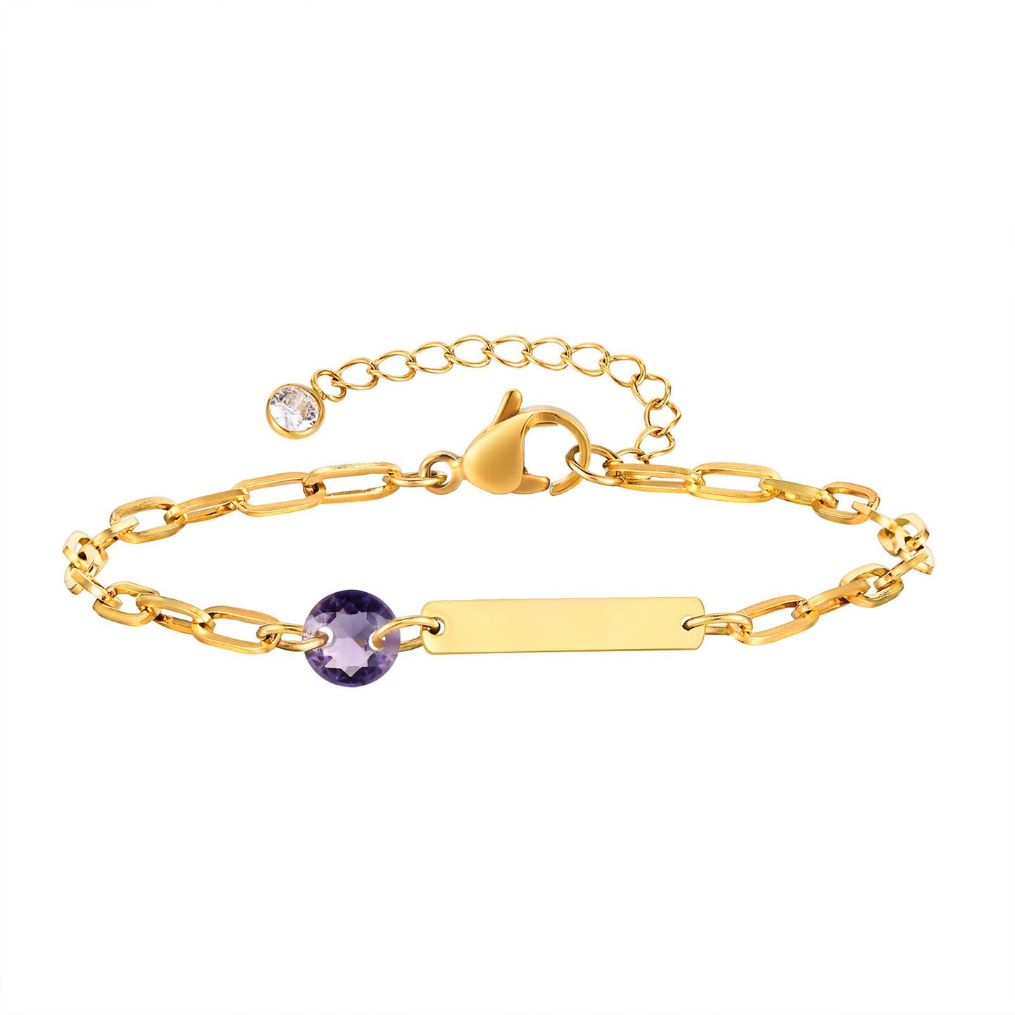 Stainless Steel Square Bar Blank Bracelet