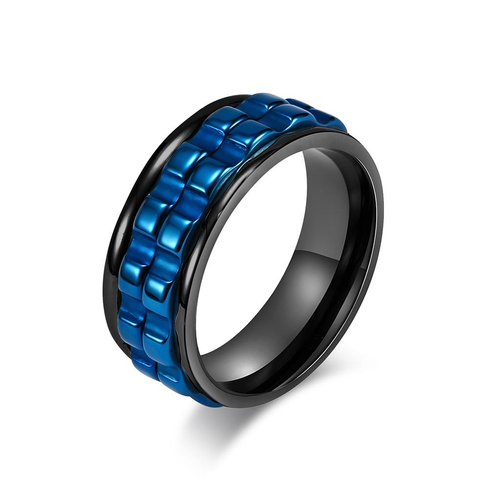 Stainless Steel Polished Gear Spinner Ring