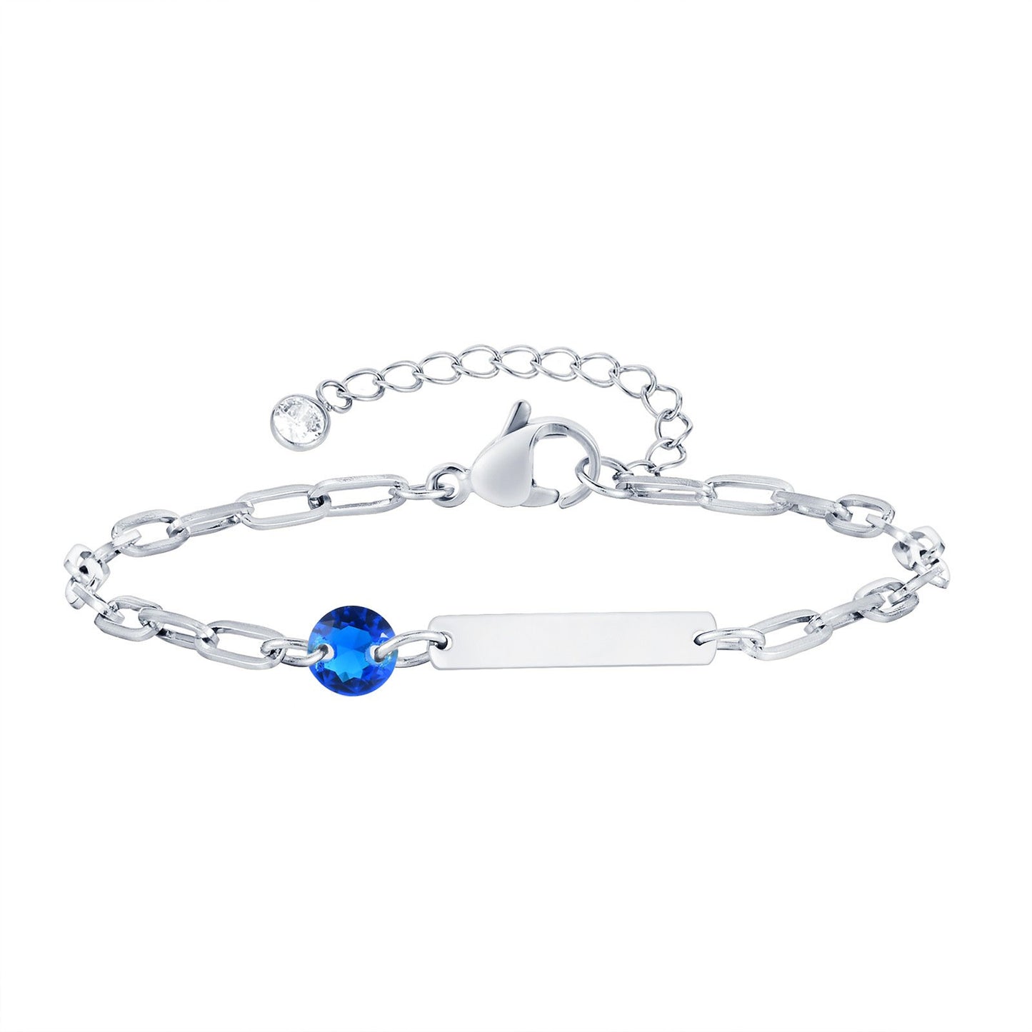 Stainless Steel Square Bar Blank Bracelet