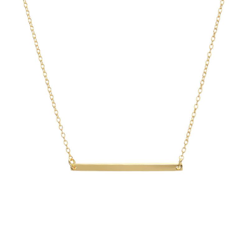 Stainless Steel Bar Blank Necklace