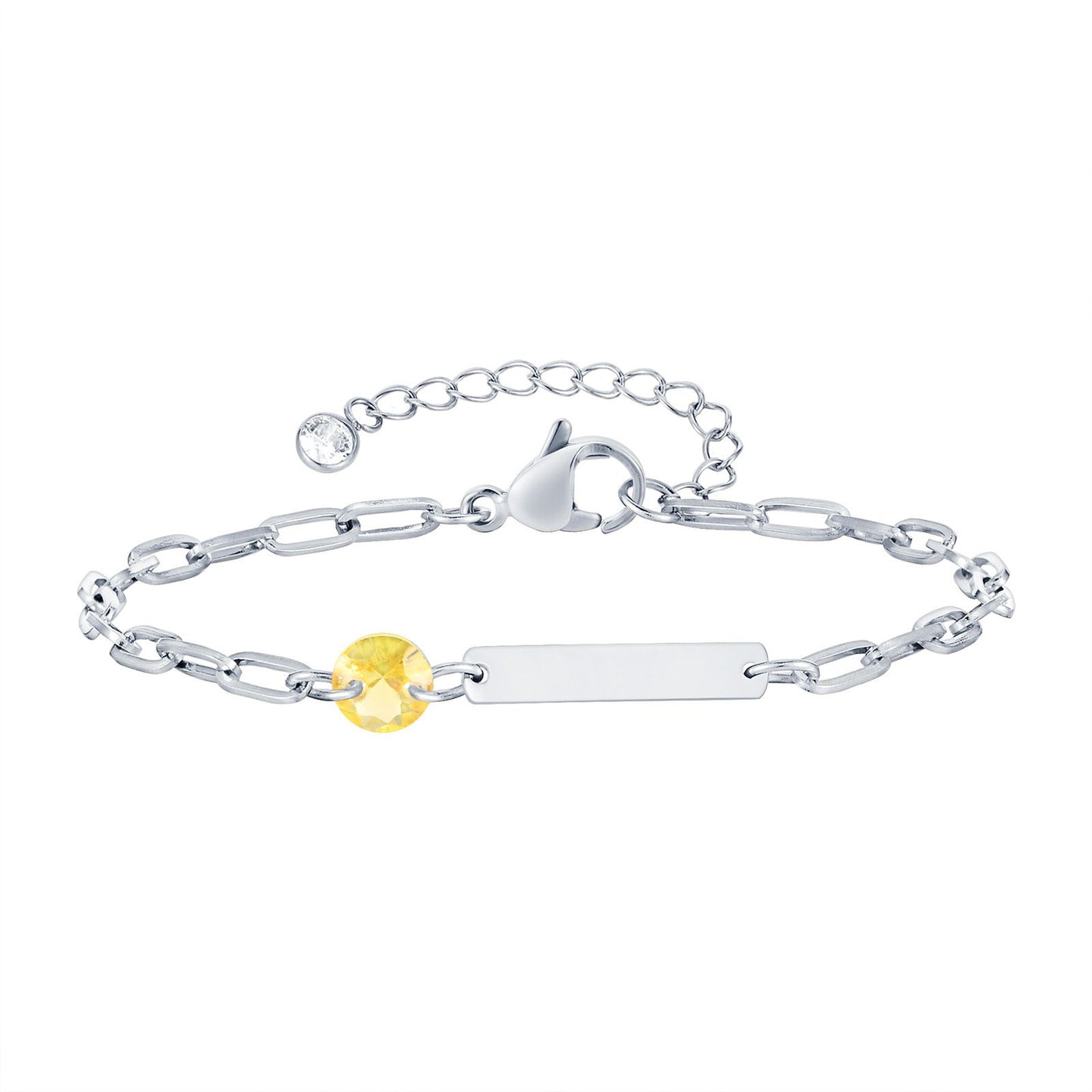 Stainless Steel Square Bar Blank Bracelet
