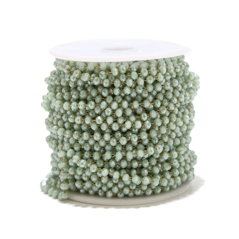3.5mm Stainless Steel Glasses Bead Chain - By the Meter