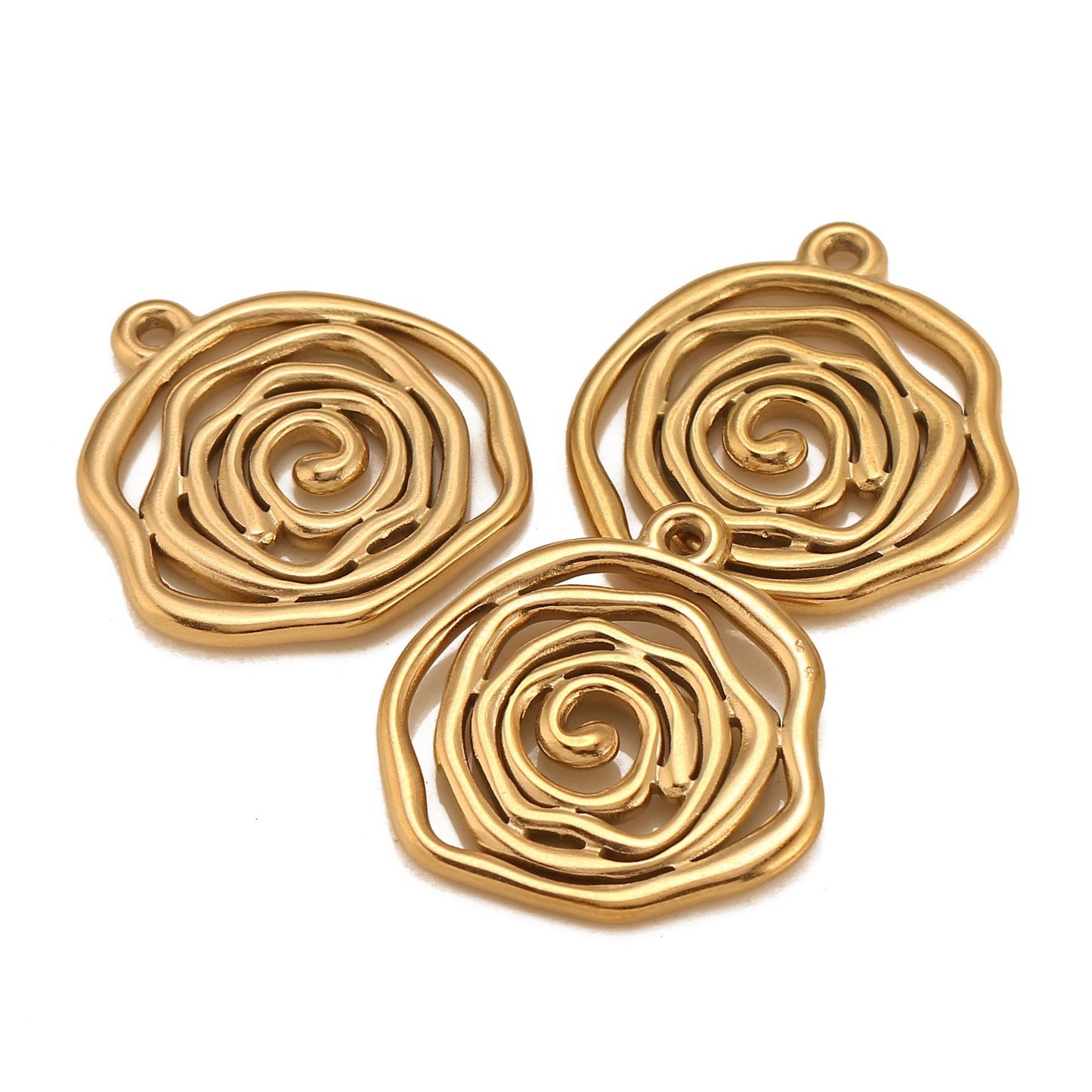 Pendentif multi-cercle creux irrégulier
