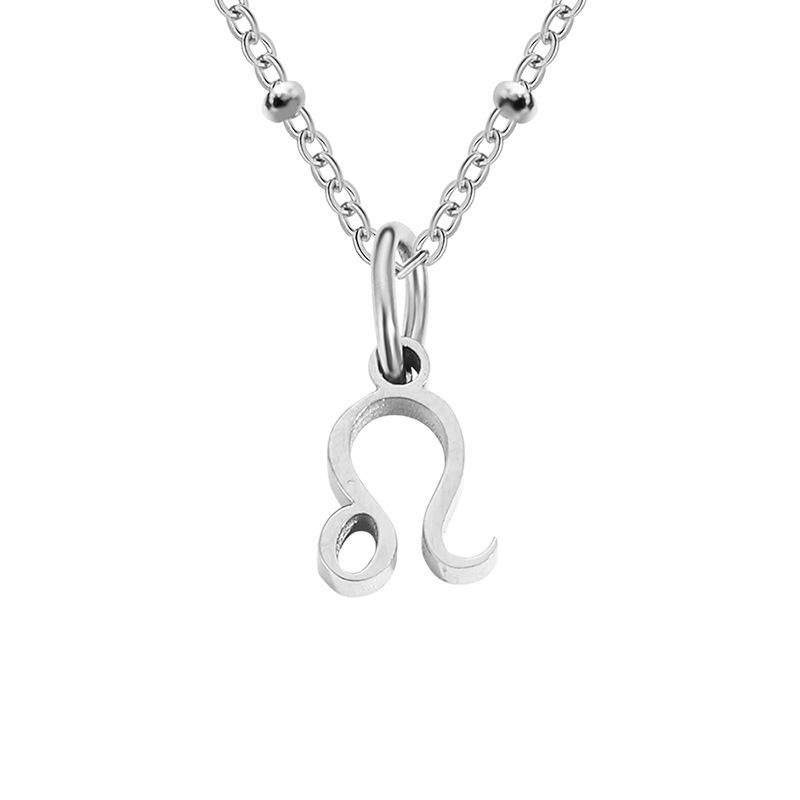Stainless Steel Ball Chain Zodiac Necklace