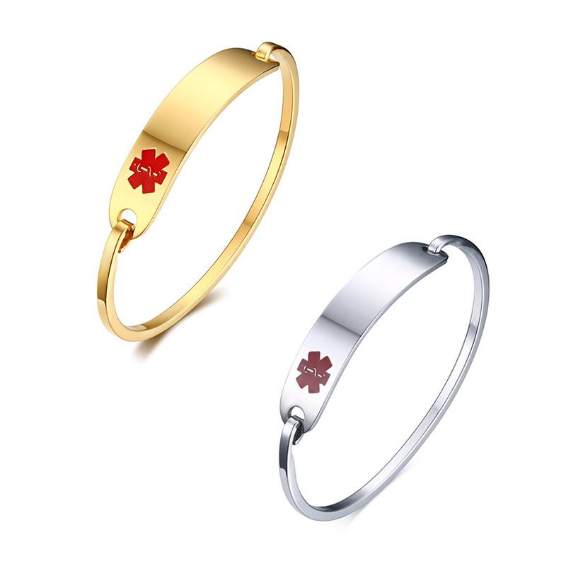 Stainless Steel Medical ID Blank Bangle