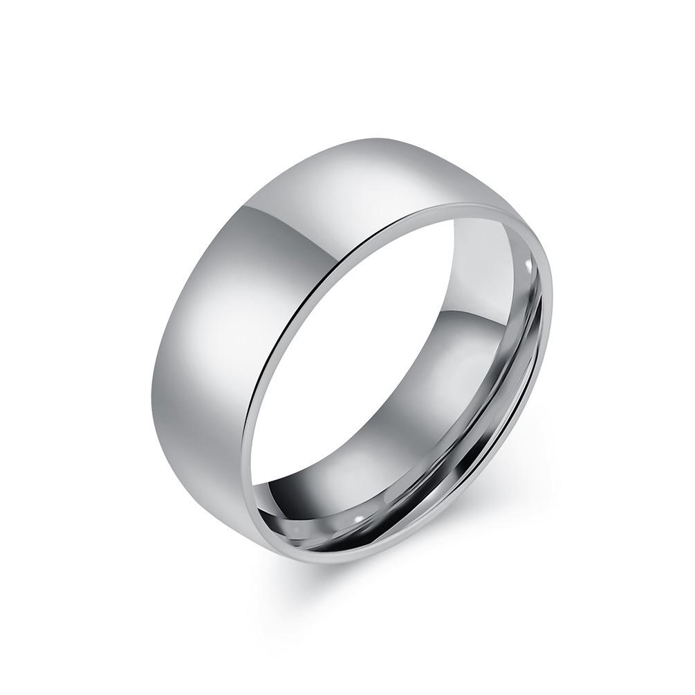 Bright Polished Sphere Stainless Steel Men's and Women's Rings