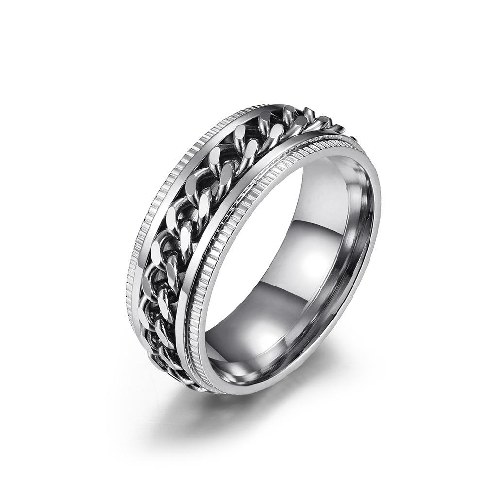 Stainless Steel Toothed Chain Spinner Ring
