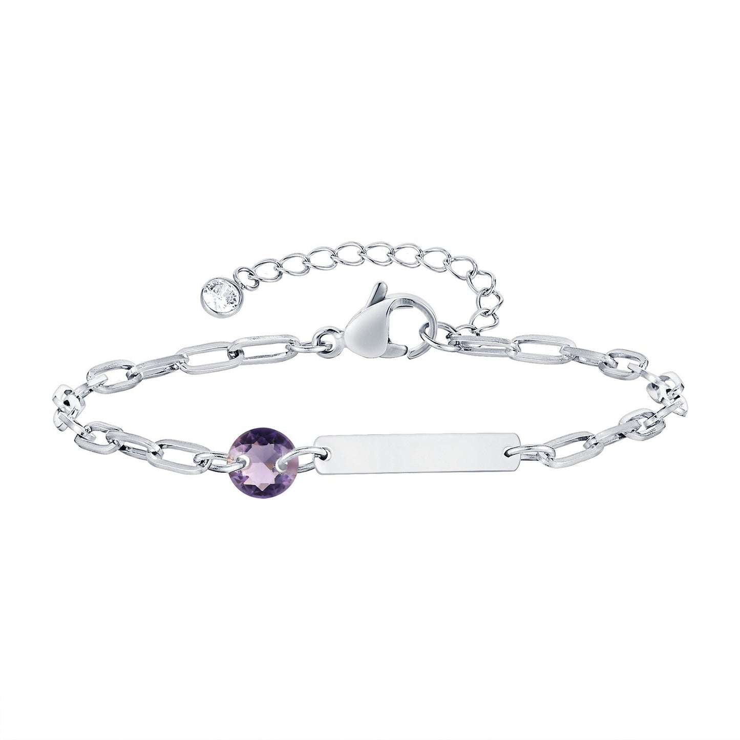 Stainless Steel Square Bar Blank Bracelet