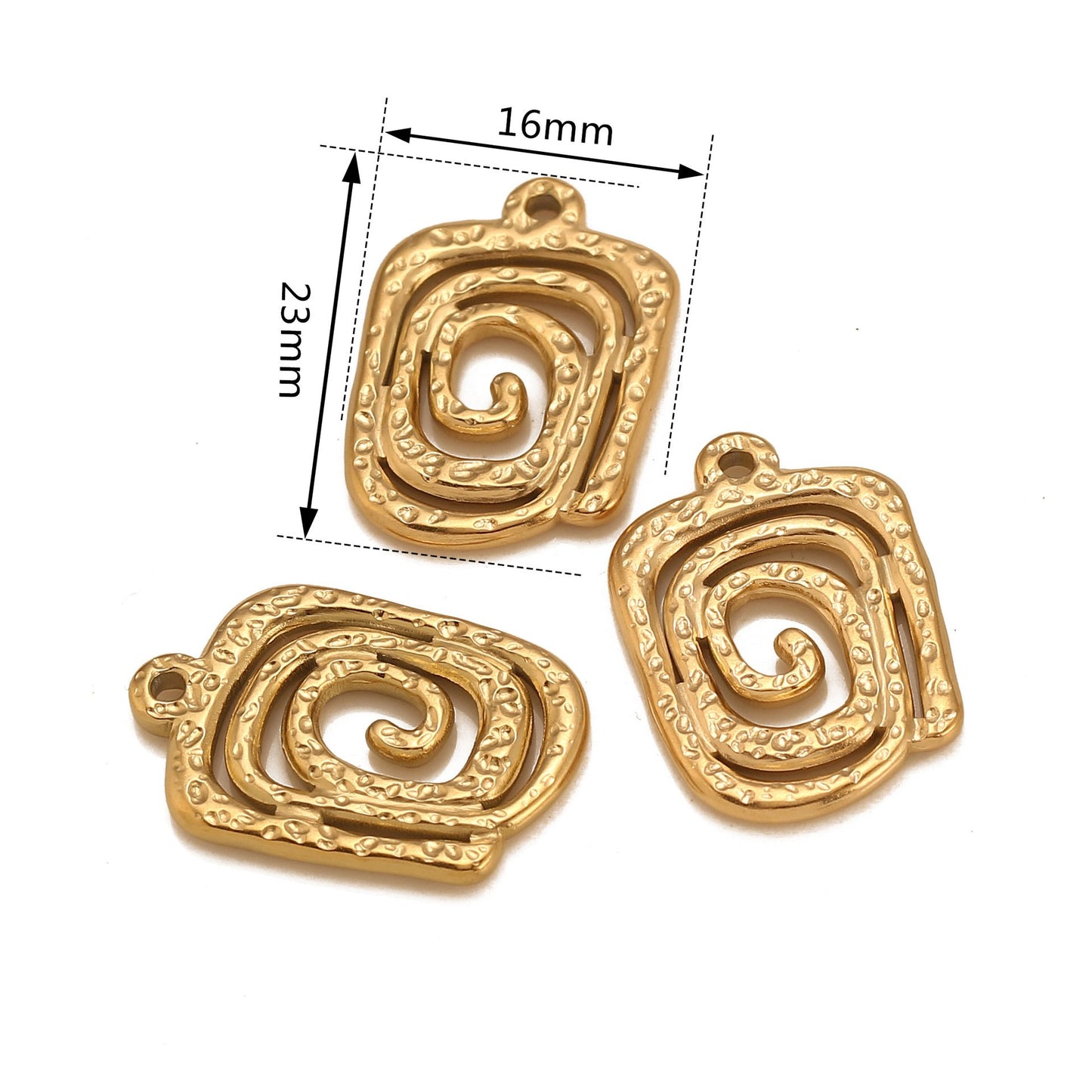 Swirl Stainless Steel Pendant
