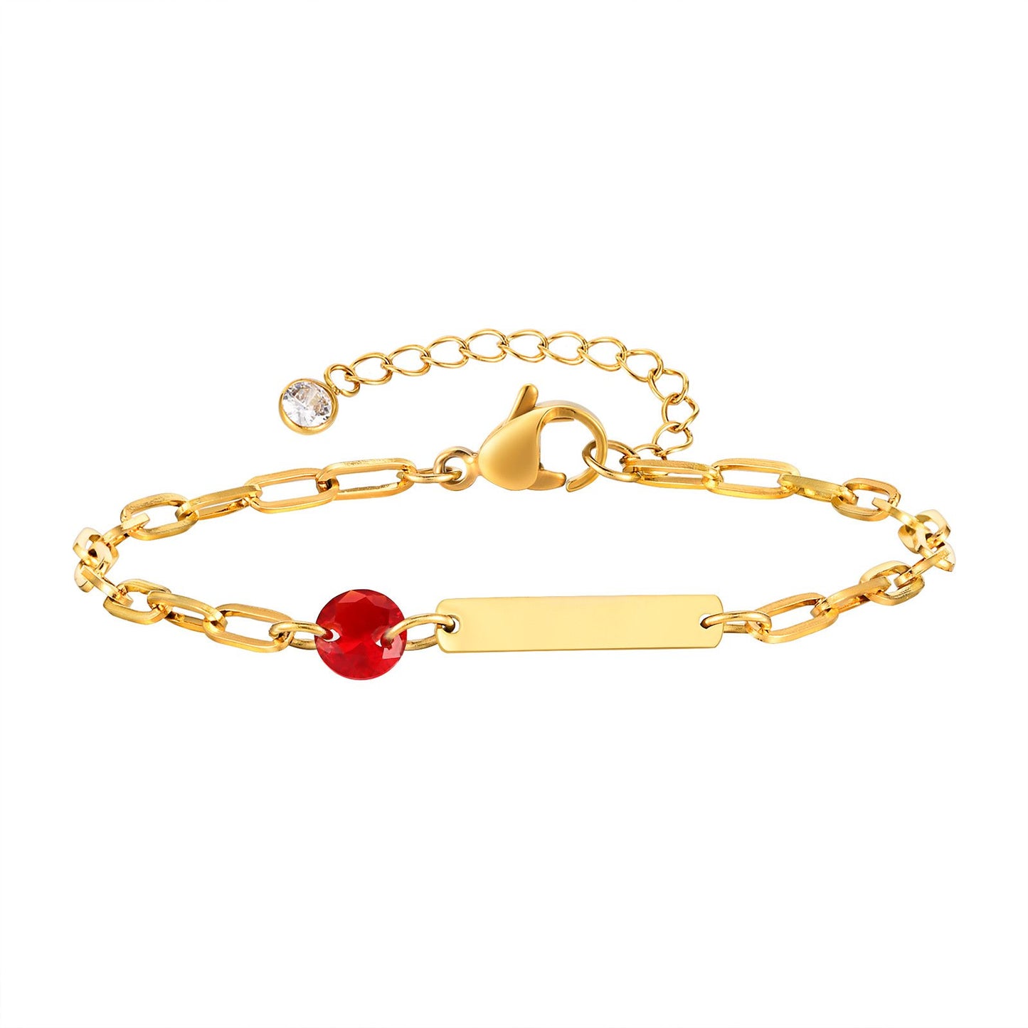 Stainless Steel Square Bar Blank Bracelet