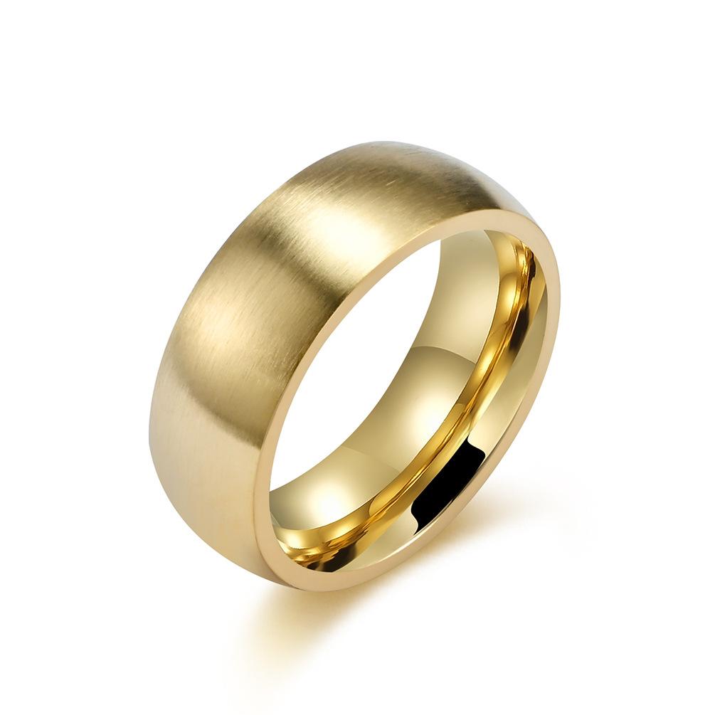 Brushed Stainless Steel Spherel Blank Ring
